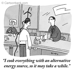 I cook everything with an alternative energy source, so it may take a while. P. C. Vey, August 25, 2008