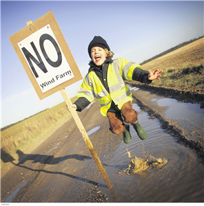 Turbine protest - NO wind farms